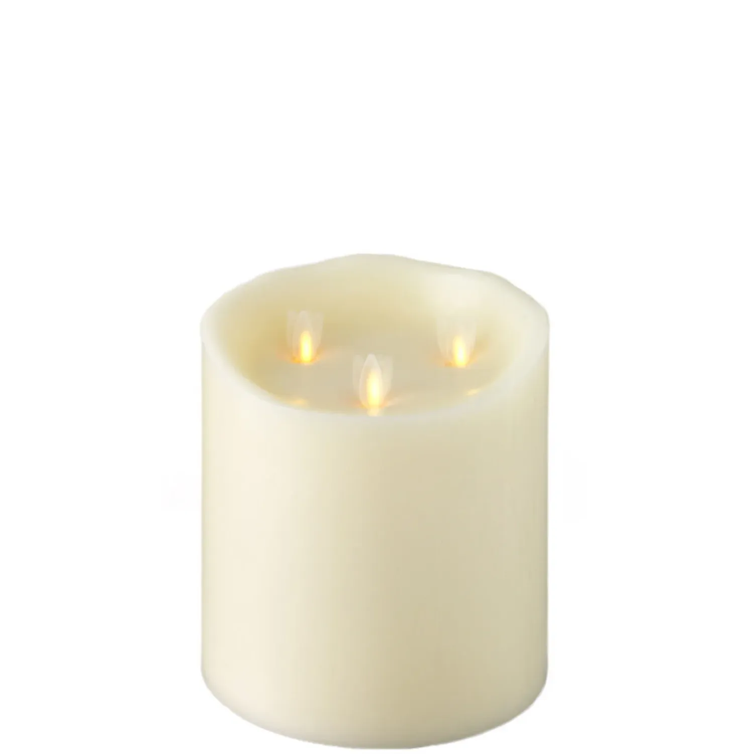 MOVING FLAME LED CANDLE IVORY