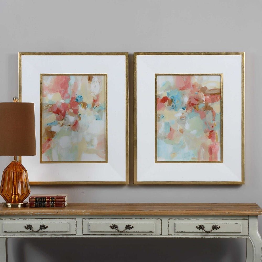 A Touch of Blush and Rosewood Fences Framed Print