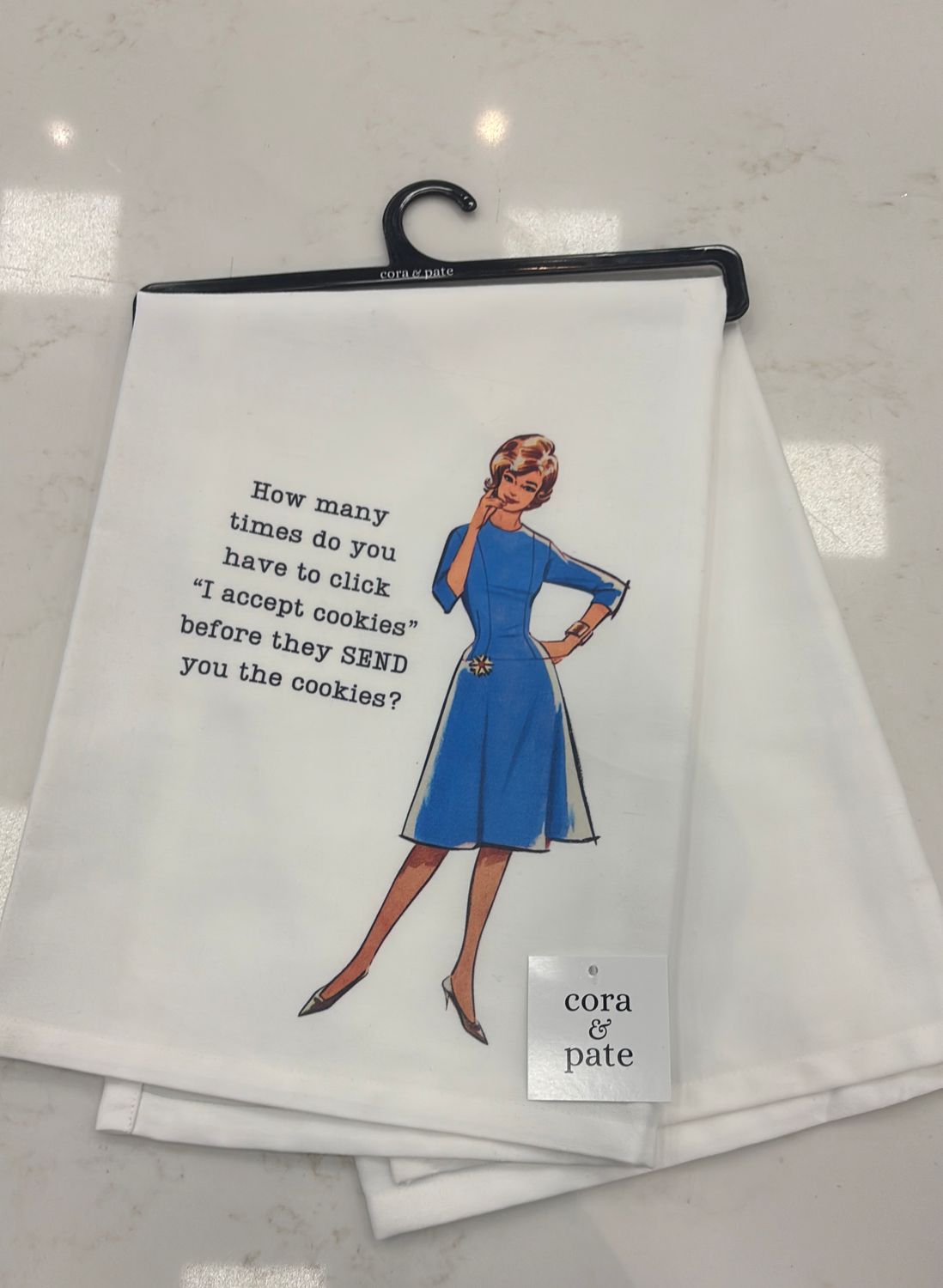 I ACCEPT COOKIES FLOUR SACK TOWEL