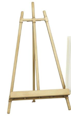 GOLD METAL DISPLAY EASEL - LARGE