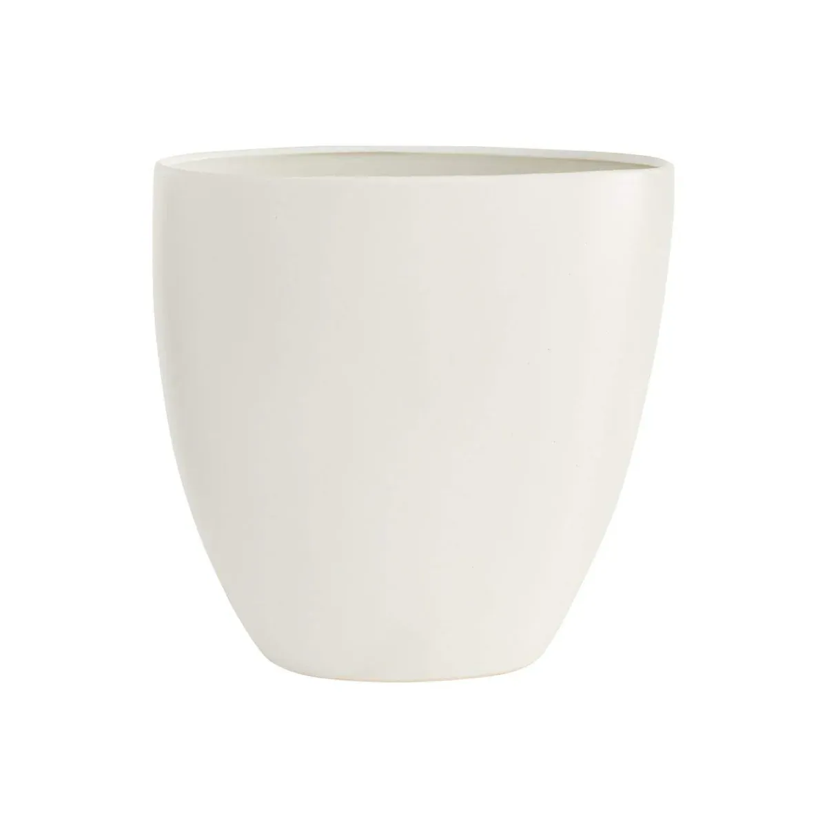 5.5" X 11.75" WHITE SASSO CERAMIC VASE
