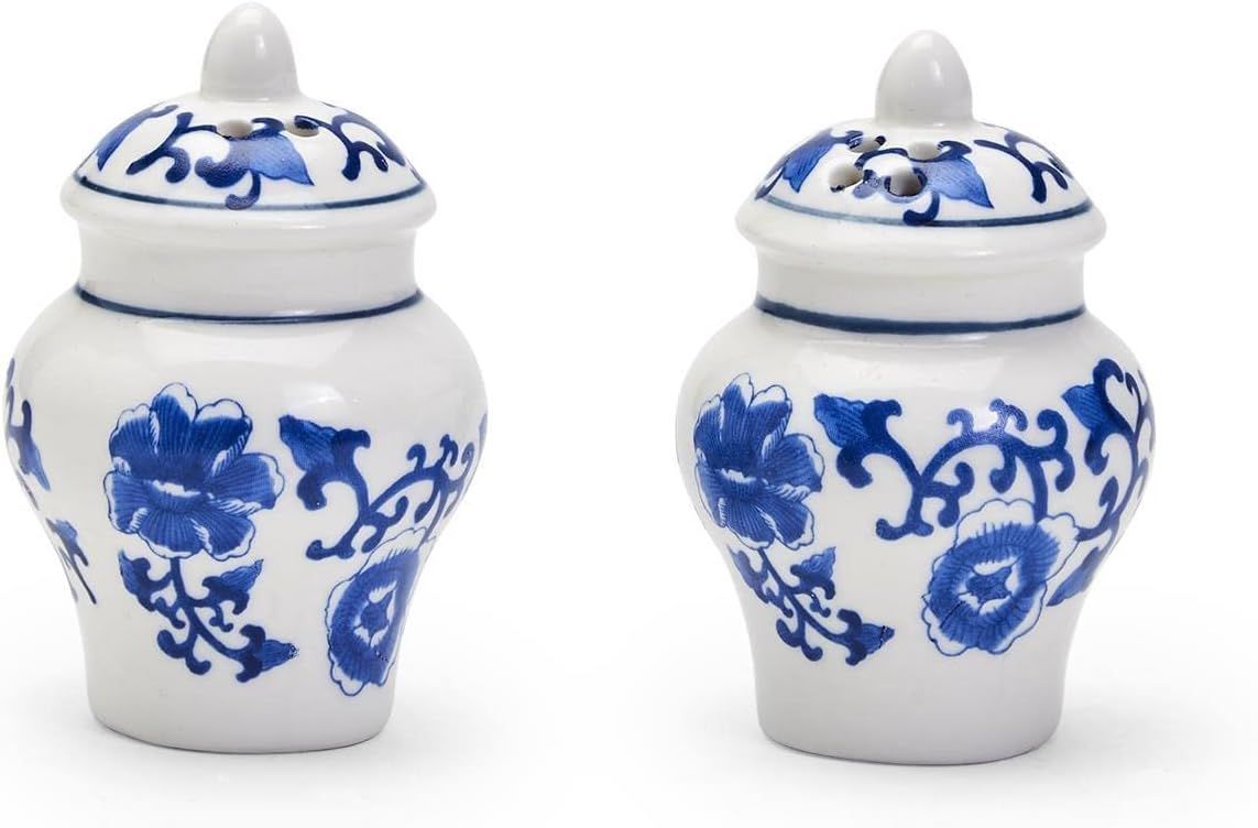 Chinoiserie Mini Ginger Jar Salt and Pepper Shaker Set