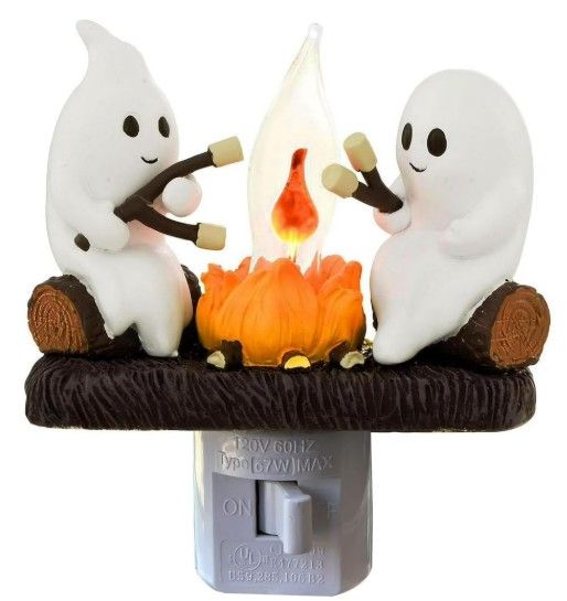 4"H GHOSTS CAMPFIRE NIGHT LIGHT11.2