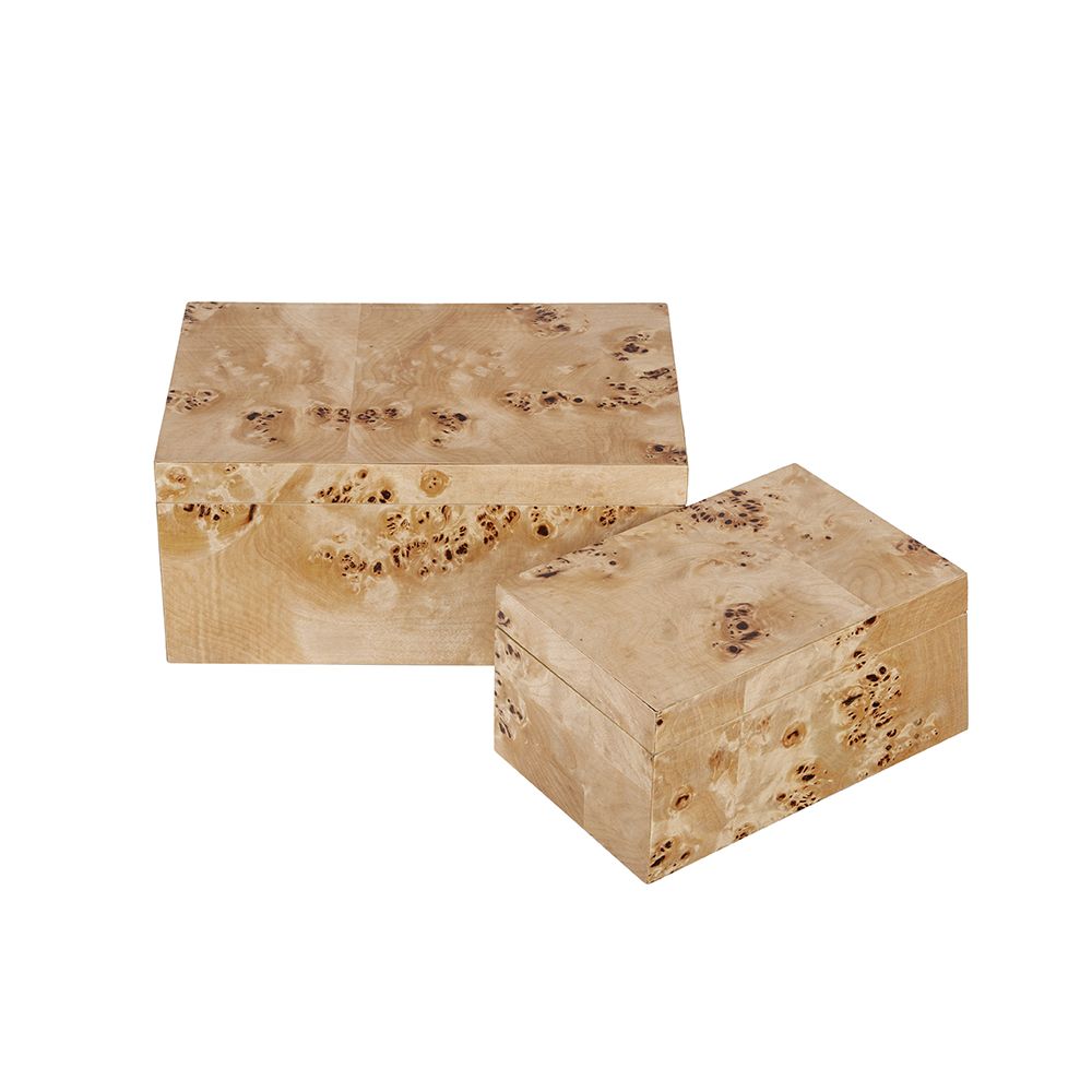 Burl Wood Storage Box - LARGE