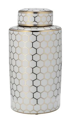 16" HONEYCOMB JAR WITH LID