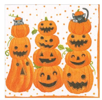 JACK O'LANTERNS COCKTAIL NAPKIN
