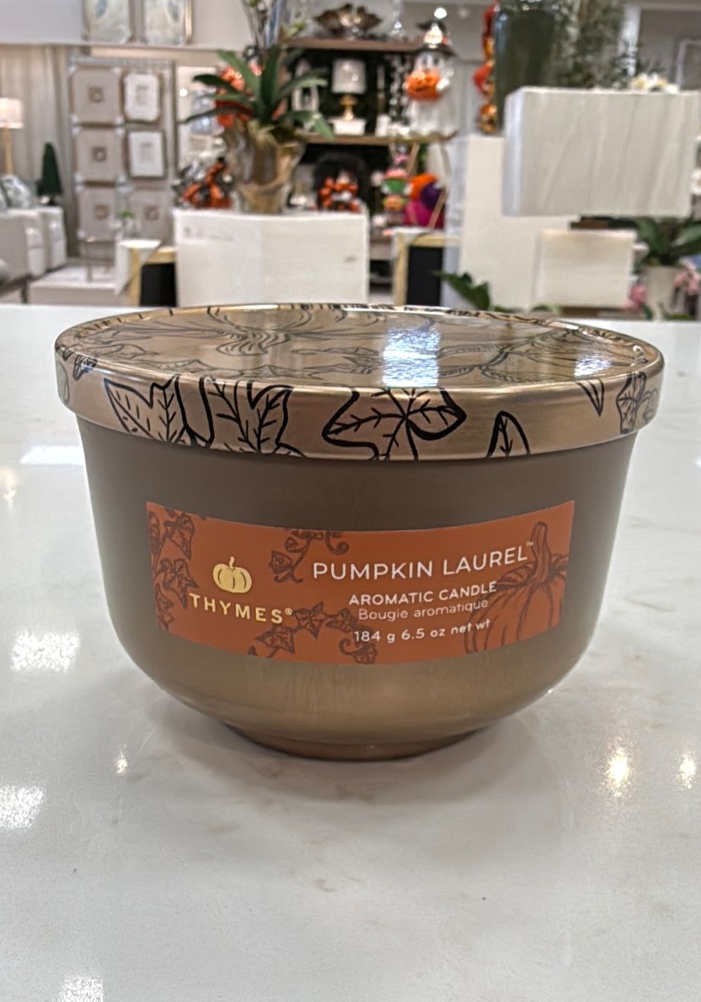 PUMPKIN LAUREL AROMATIC CANDLE 6.5OZ