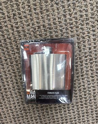 SILVER STAINLESS FLASK