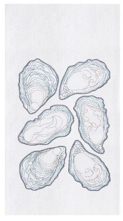 OYSTERS FLOUR SACK TOWEL