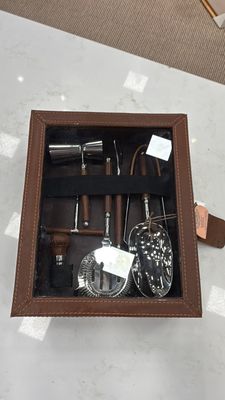 BARWARE SET 7PC SET - BROWN