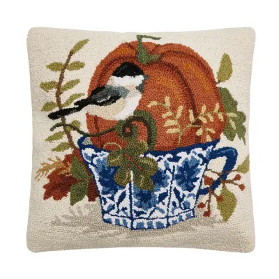 Fall Chinoiserie Pumpkins Hook Pillow