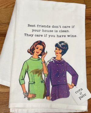 BEST FRIENDS FLOUR SACK TOWEL
