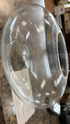 Clear glass plant bowl