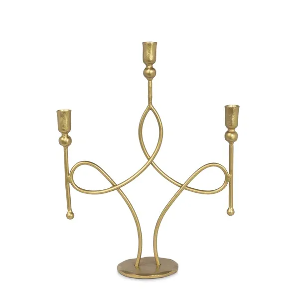 SCROLL CANDLE HOLDER - 3 ARM