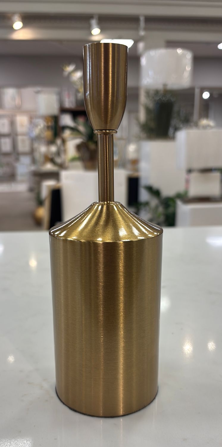 GOLD CANDLESTICK HOLDER - SMALL