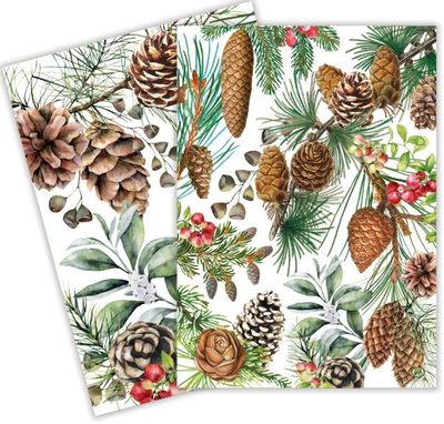 WHITE SPRUCE KITCHEN TOWEL SET OF 2