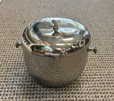 POLISHED ALUM. HANDLE ICE BUCKET