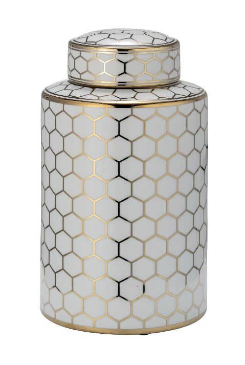 12" HONEYCOMB JAR WITH LID