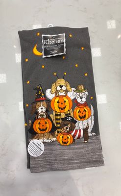 Halloween Pups Dual Purpose Terry Towel