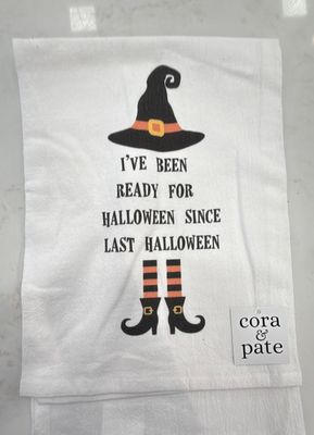 I'VE BEEN READY HALLOWEEN FLOUR SACK TOWEL