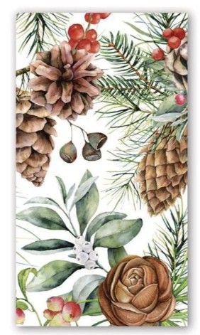 WHITE SPRUCE HOSTESS NAPKINS