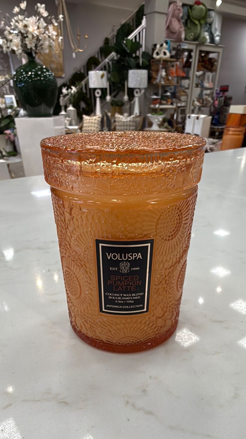 Spiced Pumpkin Latte 5.5 oz Glass Candle