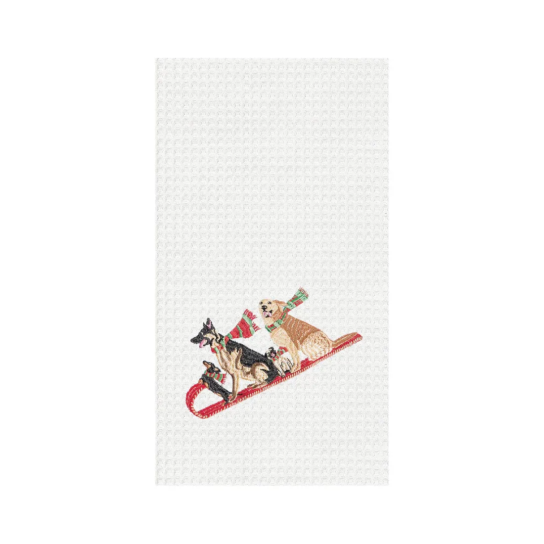 DOGS TOBOGGANING TOWEL