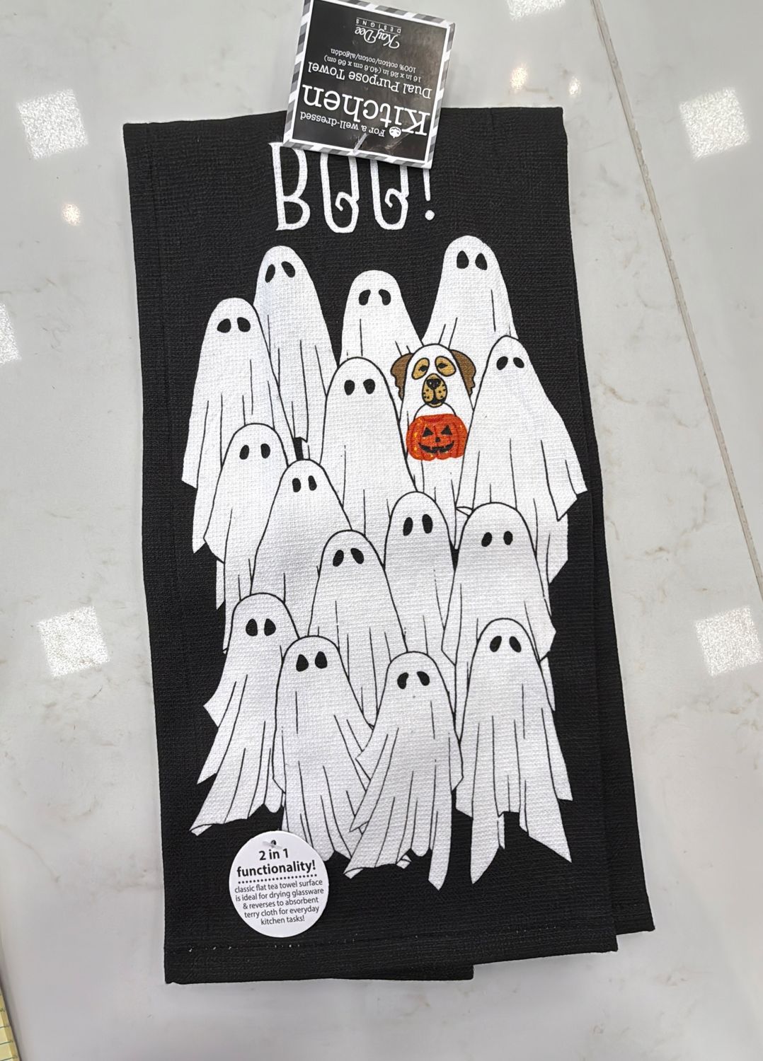 Ghost and Paws Kitchen Towel
