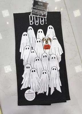 Ghost and Paws Kitchen Towel