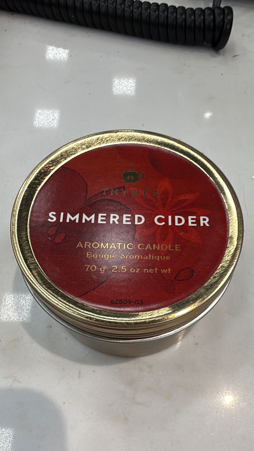 SIMMERED CIDER 2.5OZ TIN CANDLE