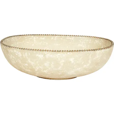 OVAL FRENCH GRAHAM DECORATIVE BOWL