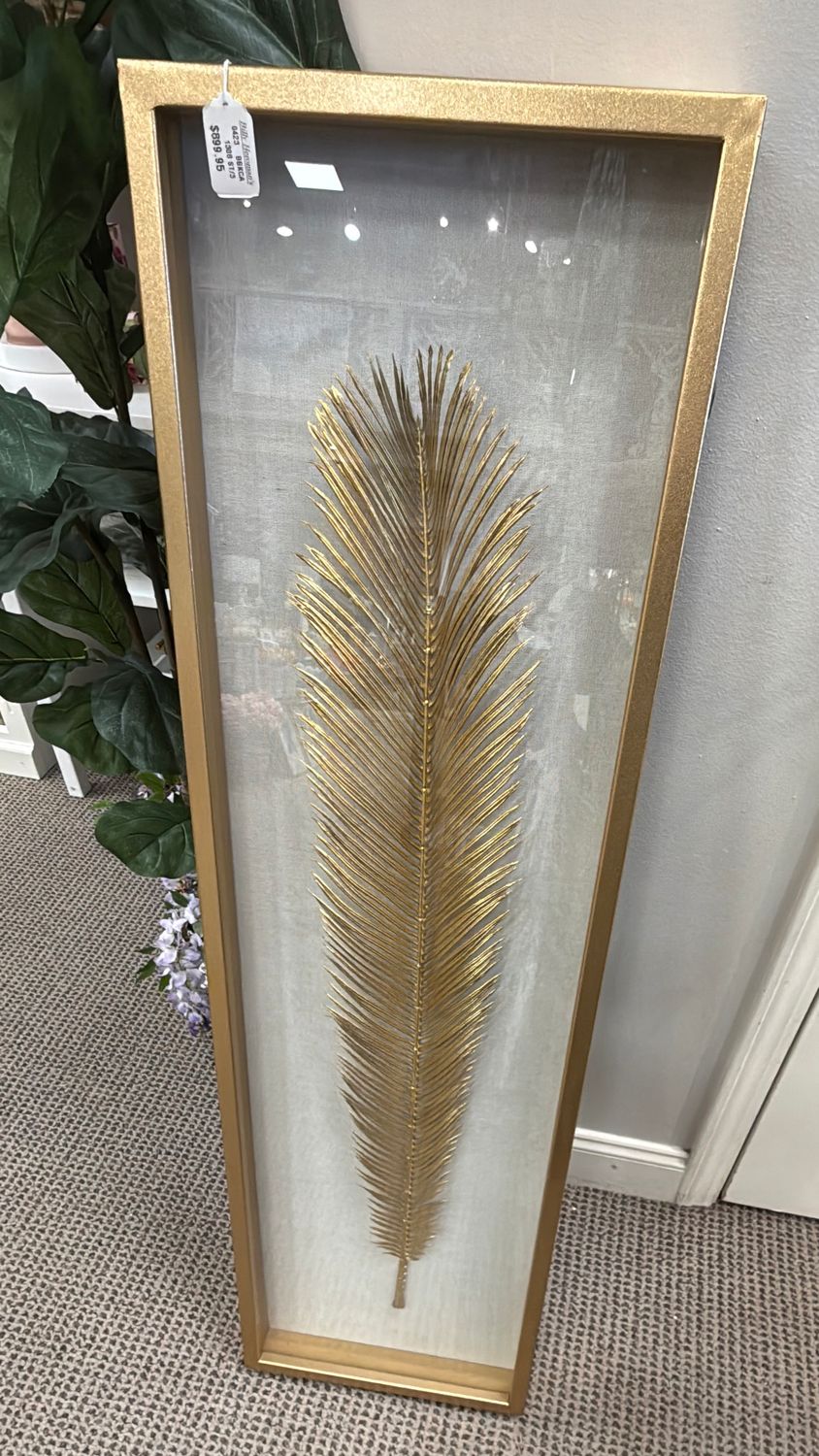 PALMA GOLD LEAF SHADOW BOX