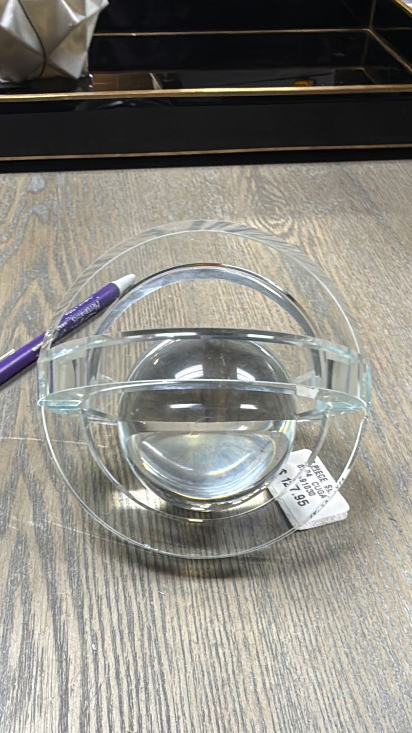 GEOMETRIC GLASS ORB- LARGE