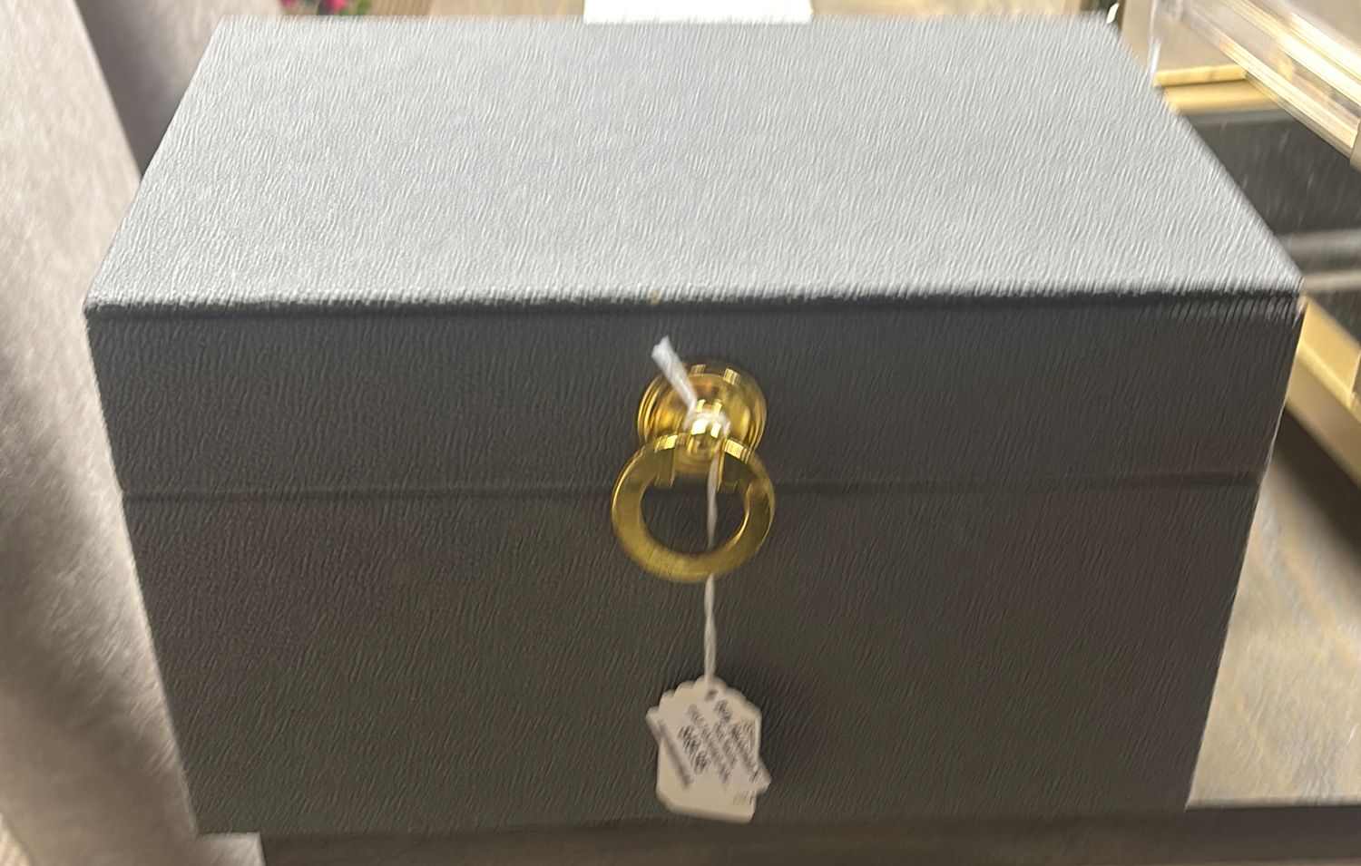 GRAY TEXTURED BOX - LARGE