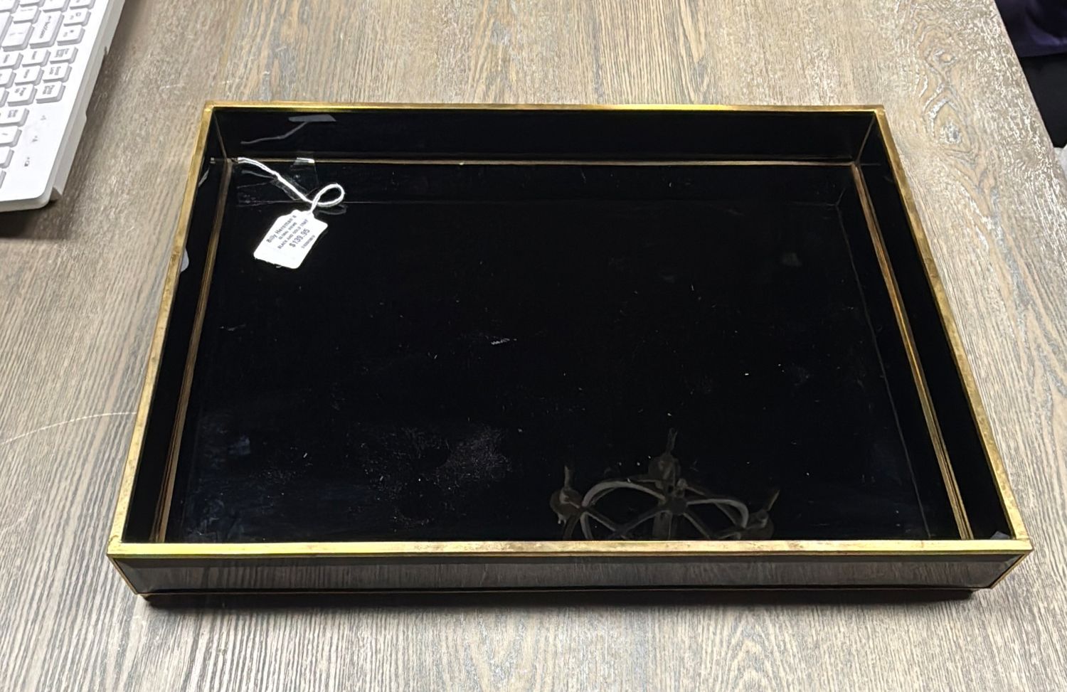 BLACK AND GOLD TRAY