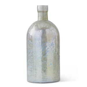 ANTIQUE LIGHT GREEN MATTE GLASS BOTTLE VASE - MD