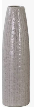 SARA TEXTURED CERAMIC VASE - SMALL