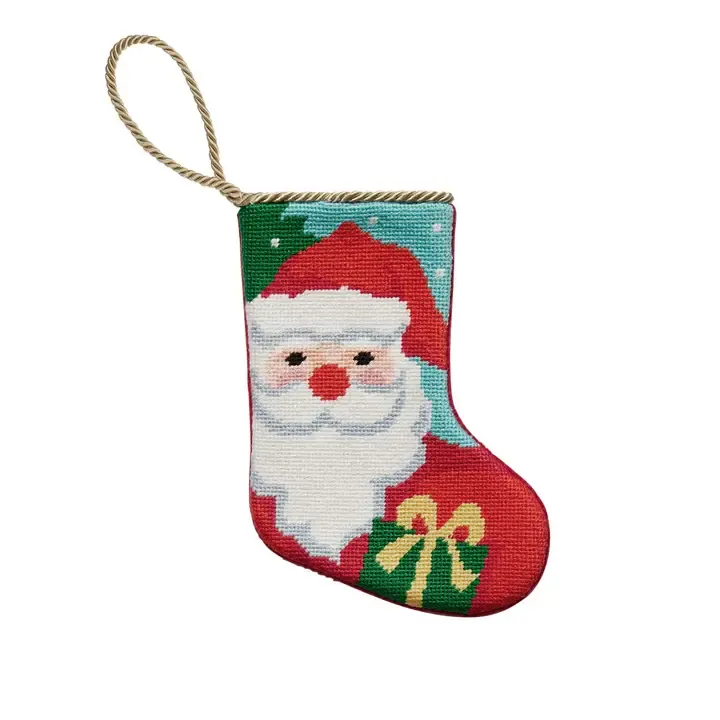 SANTA EMB MINI STOCKING