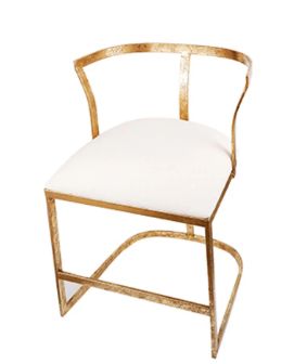 GOLD METAL ACCENT CHAIR