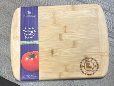 LA STATE STAMP 11" BAMBOO CUTTING BOARD