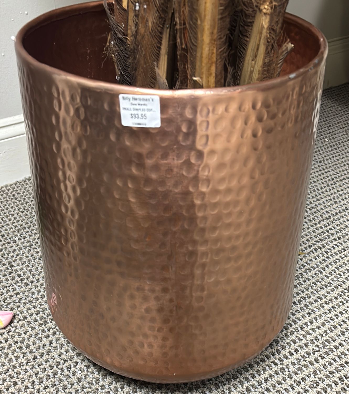 SMALL DIMPLED COPPER POT