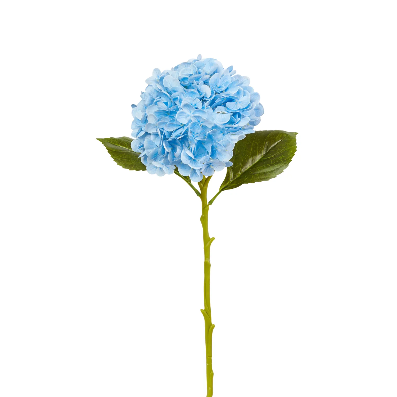 19'' REAL TOUCH LIGHT BLUE HYDRANGEA STEM
