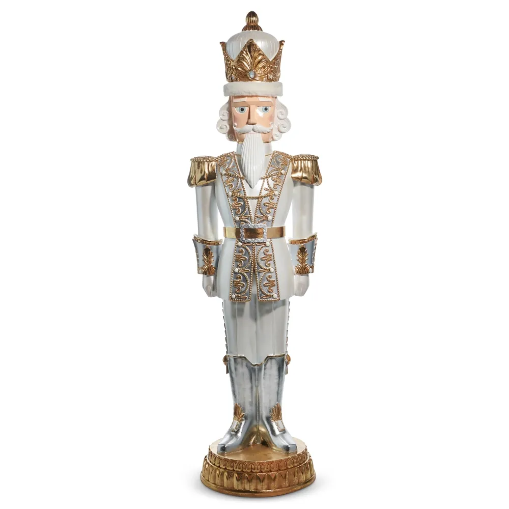 76" Gold White Nutcracker