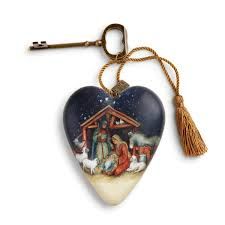OH HOLY NIGHT NATIVITY ART HEART