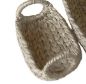 SMALL OVAL SEAGRASS BASKET WITH HANDLES
