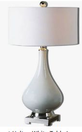 HELTON WHITE TABLE LAMP