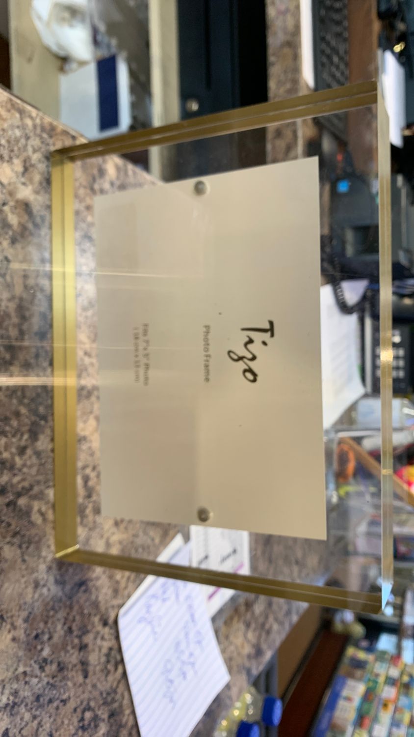 Tizo Clear And Gold 7X5” Picture Frame