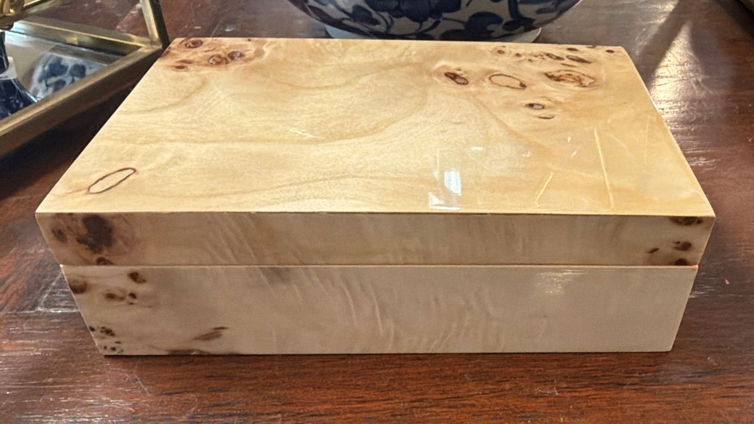 BURL WOOD DESIGN BOX