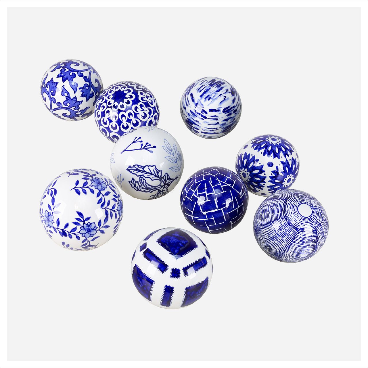 Rae Spheres -Ea Blue, white