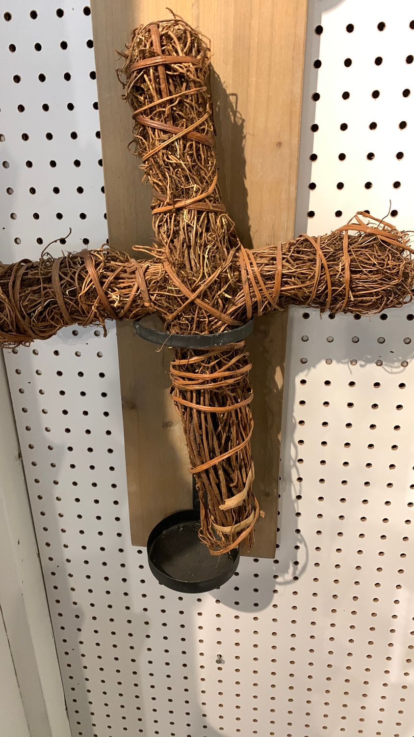 Wooden vine cross